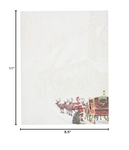 Great Papers! Santa's Sleigh Letterhead  80 count  11"" x 8.5"" (2015064) - Image 4
